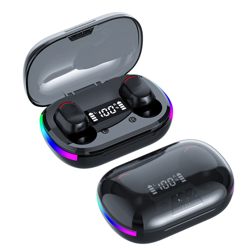 K10 Bluetooth Headset Dynamic RGB Light In-Ear TWS Earbuds Wireless BT5.3 Headphones with Digital Display K10 Bluetooth Headset Dynamic RGB Light In-Ear TWS Earbuds Wireless BT5.3 Headphones with Digital Display